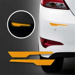 Car Rear Reflective Safety Sticker Yellow