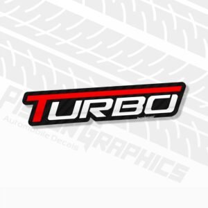 Turbo Sticker for Cars and Bikes