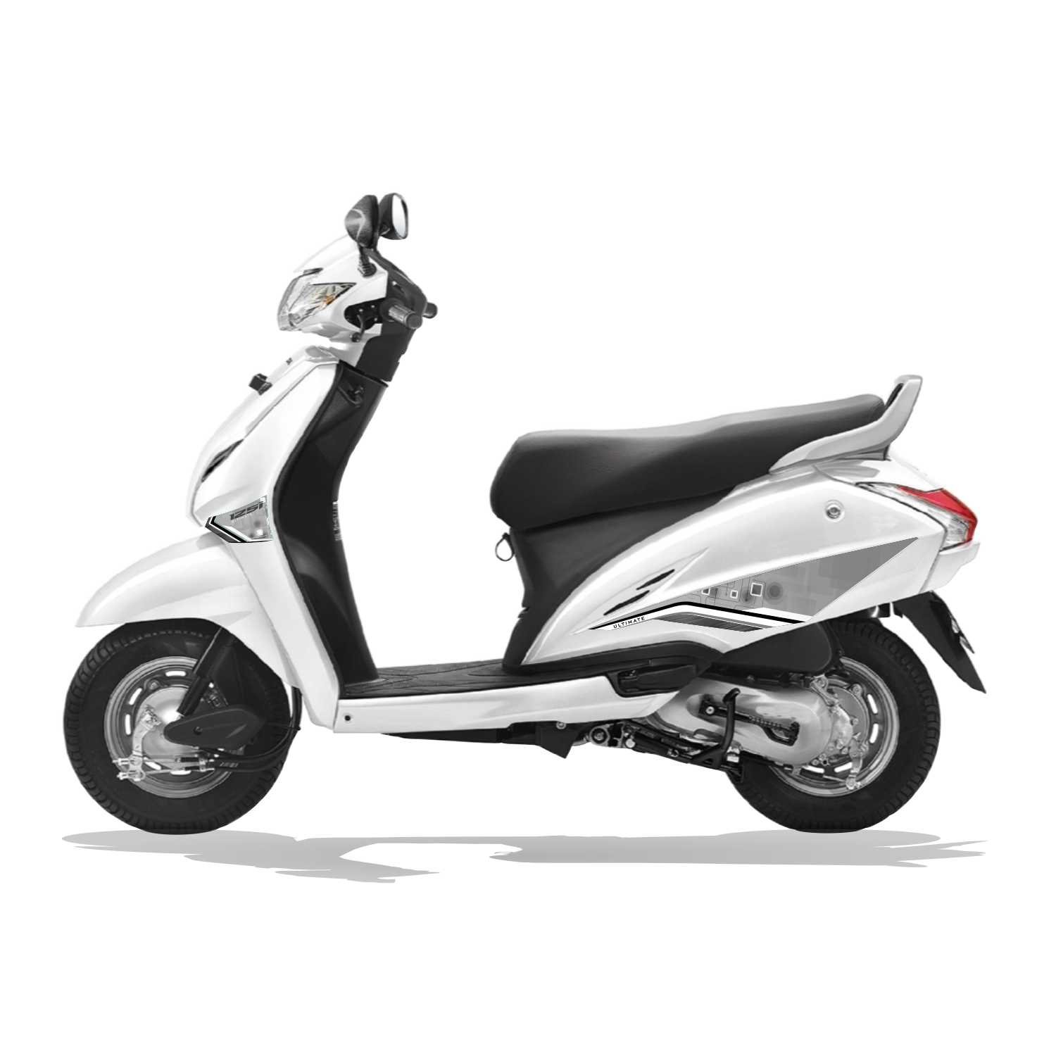 Piston Graphics Ultimate Series Scooty Stickers Kit for Activa in Grey - Image 2