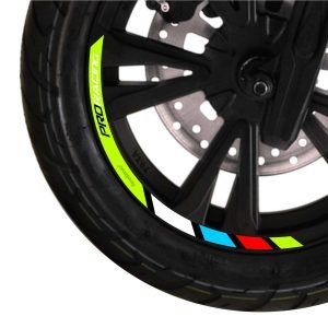 Neon Green ProRacing Series Scooty Rim Stickers Kit