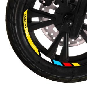 Yellow ProRacing Series Scooty Rim Stickers Kit