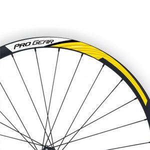 Yellow ProGear Series Bicycle Rim Stickers Kit