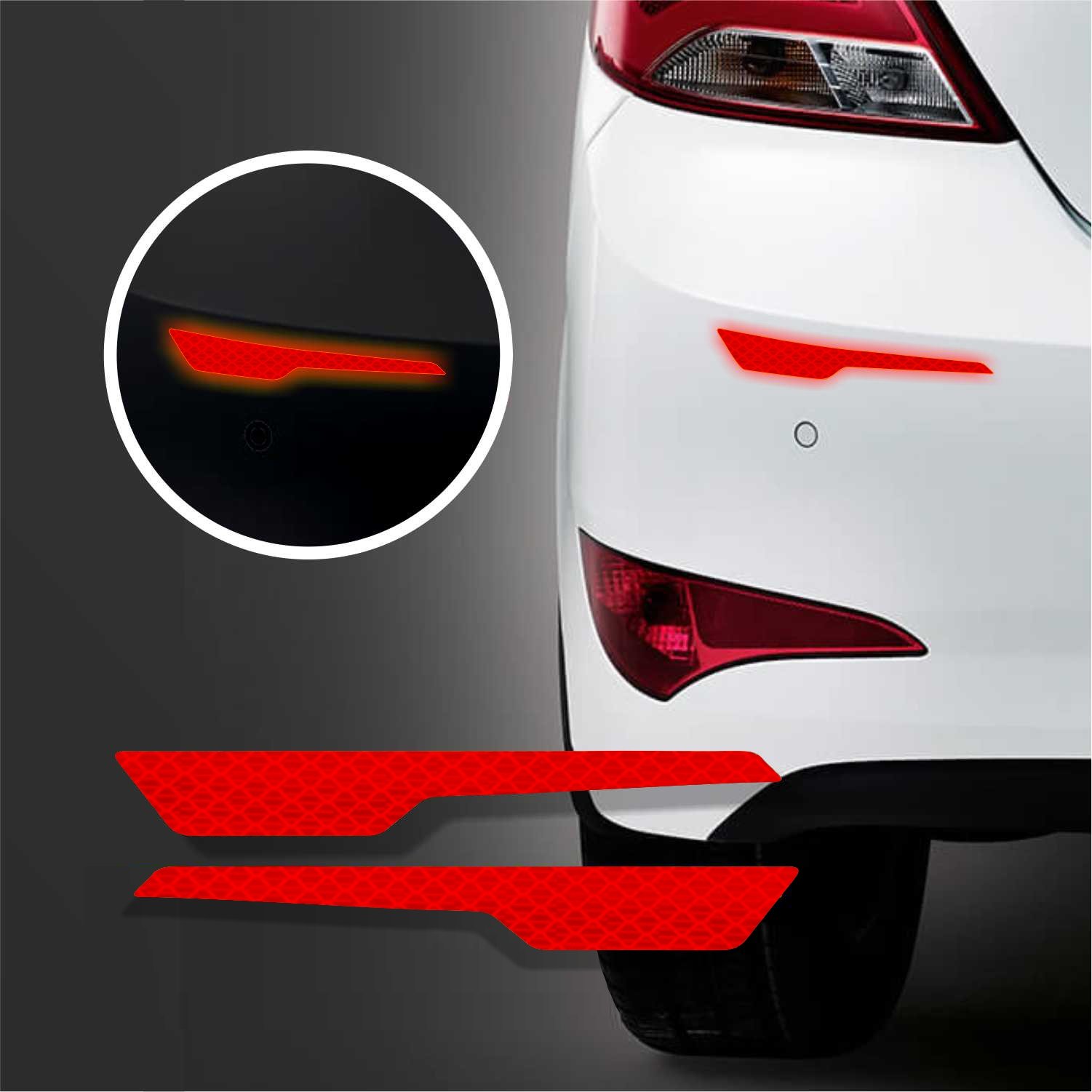 Car Rear Reflective Safety Sticker Red
