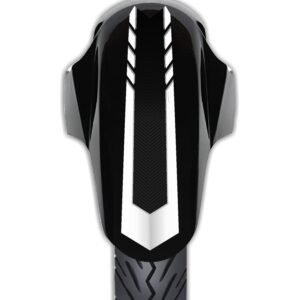 Bike Mudguard Sticker Fender decal in White Color