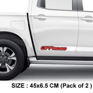 Piston Graphics Car Off Road Stickers Both Side Decals Vinyl (Pack of 2)