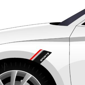 Piston Graphics Car Front Fender Stickers Graphics Both Side Decals