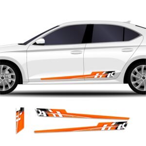 Piston Graphics Cars Graphics Kit Stickers for Side and top Fresh Look Suitable for Sedan, Hatchback, or SUV