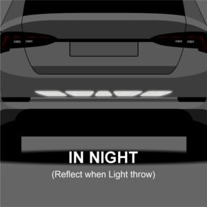 Piston Graphics Car Rear Reflective Stripe Sticker add Safety in Night High Reflection
